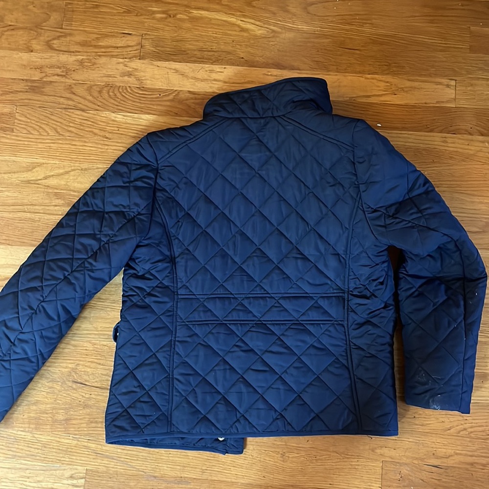 J Crew Factory navy quilted jacket - Picture 3 of 7